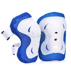 Набор защиты для катания (цвет бело/синий)