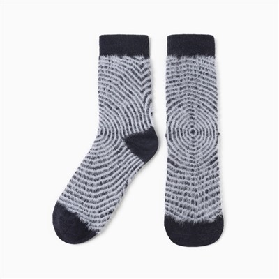 Носки женские махровые MINAKU, тёмно-синие, размер 36-41