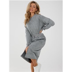 Платье П-049 (футер варёнка) (Серый)