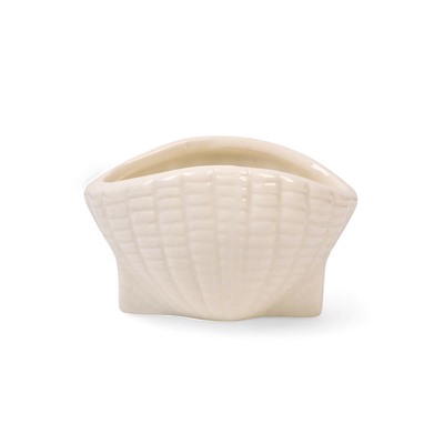 Набор декоративных кашпо для цветов «Ракушки», керамика, 6 шт.