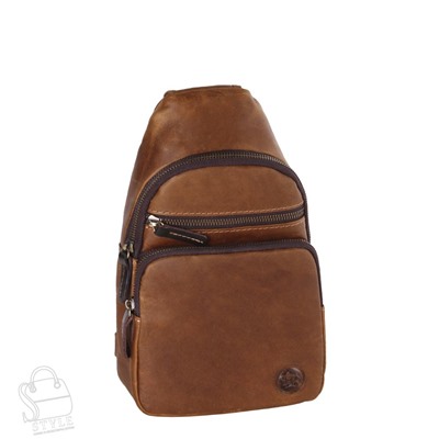 Рюкзак мужской кожаный 4241TR brown Tough Ryder