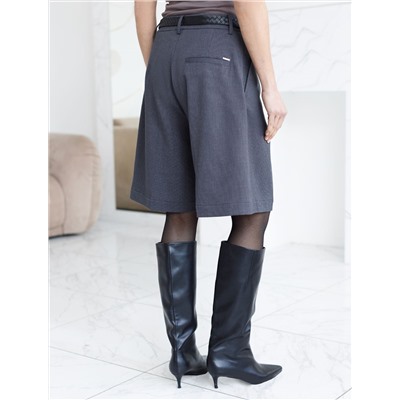 Шорты-бермуды из премиальной костюмной ткани с добавлением лиоцелла