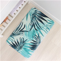Коврик для ванной и туалета SAVANNA «Баунти», 50×80 см, зелёный