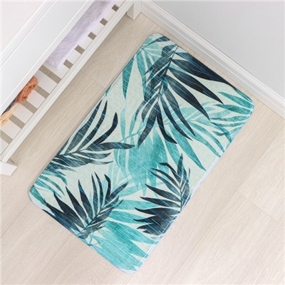 Коврик для ванной и туалета SAVANNA «Баунти», 50×80 см, зелёный