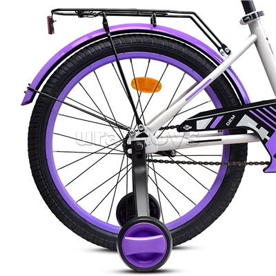 Велосипед 20" Rocket Gem, цвет белый/фиолетовый