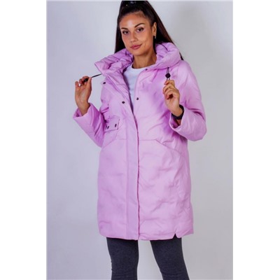 Демисезонная куртка с капюшоном Знаки зодиака, арт.8835 (Розовый)