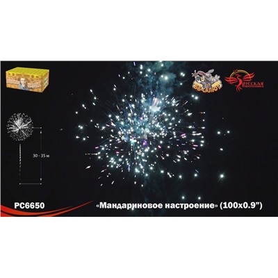 Фейерверк РС6651 Мандариновое настроение (0,8" х 100)