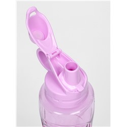 Бутылка для воды «Баунаталь», 600 мл, 23×8 см, спортивная, прозрачная, розовая