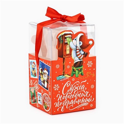 Коробка подарочная новогодняя складная «Новогодняя почта», 7×12×7 см