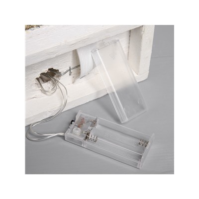 Фигура деревянная «Хижина» 21×23×9 см, 5 LED, батарейки ААx2 (не в комплекте), свечение тёплое