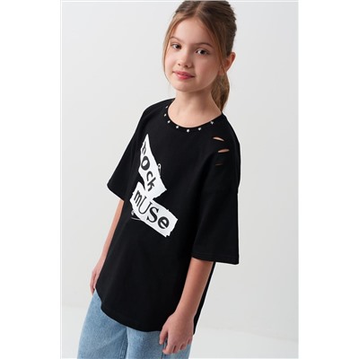 Фуфайка трикотажная для девочек (футболка) PLAYTODAY, 1240051