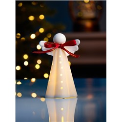 Светодиодная фигура «Ангелок» 8.2×6.2×12.8 см, 1 LED, керамика, от батареек LR44×2, свечение тёплое белое