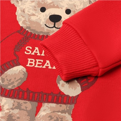 Костюм детский (свитшот, штанишки) «Крошка Я. Новогодние медвежата», рост 74-80 см