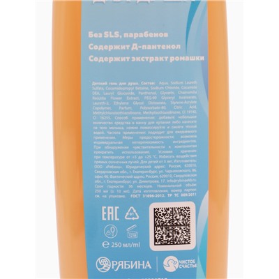 Гель для душа детский, аромат карамельные конфетки, 250 мл, Холодное сердце