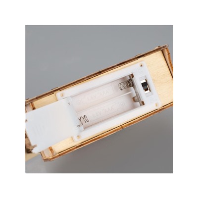 Светодиодная фигура «Дом с оленем» 12×17×4 см, дерево, батарейки АААх2 (не в комплекте), свечение тёплое белое