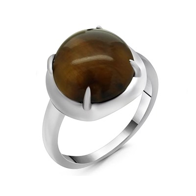 Кольцо из серебра тигровый глаз, МЦВА168