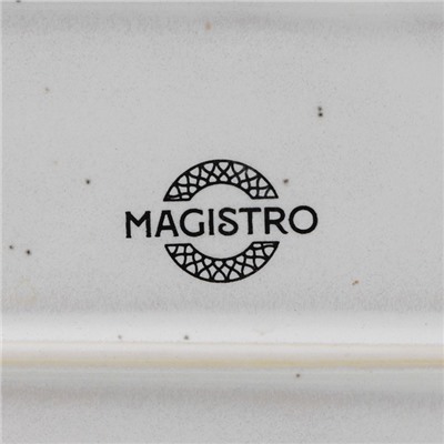 Блюдо Magistro Urban, 260 мл, 18×9.8×2.5 см, овальное, фарфор, белое