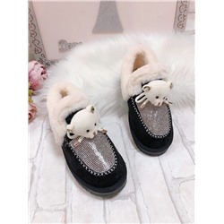 полуботинки со стразами