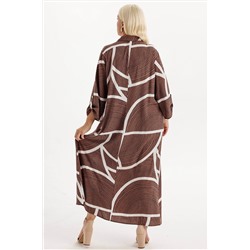 Платье штапель  6145/02/Кофейный