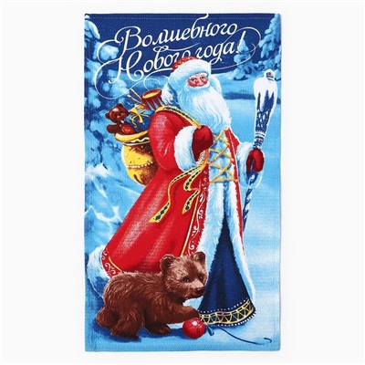 Набор новогодних полотенец «Доляна» Волшебного Нового года 35×60 см-3штуки,100% хлопок, вафельное полотно