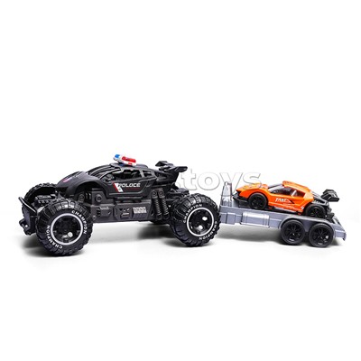 Машина "Вездеход с прицепом 6" р/у, 27 MHz, в коробке