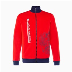 Толстовка на молнии President, размер M, цвет красный