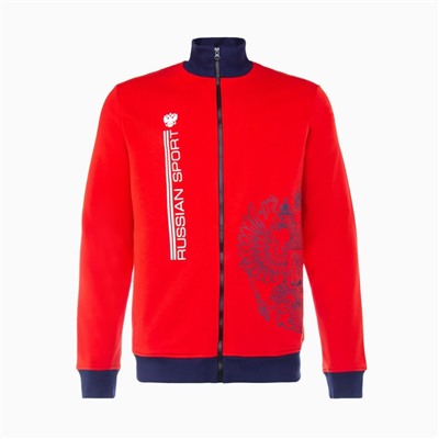 Толстовка на молнии President, размер M, цвет красный