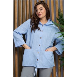 Блуза Юджин (голубая) Б13395-18М