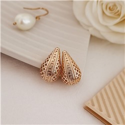 Серьги ажурные капли "Дубайское золото", арт.313.240