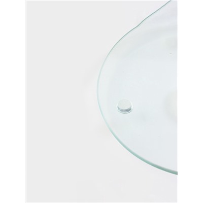 Подставка для торта Доляна «Тропики», d=32 см, вращающаяся, стекло, зелёная