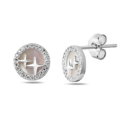 Серьги, перламутр, BY-1015