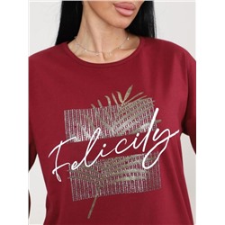 Футболка "Хоста" (Бордовый)