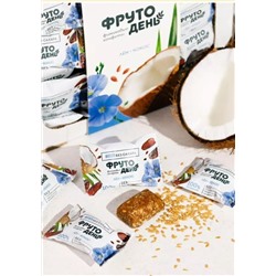 Финиковые конфеты без сахара / лен-кокос / 450 г / ТМ Фрутодень