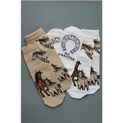 Носки стандарт Лошадки (набор 3 пары) НАТАЛИ, 1216634