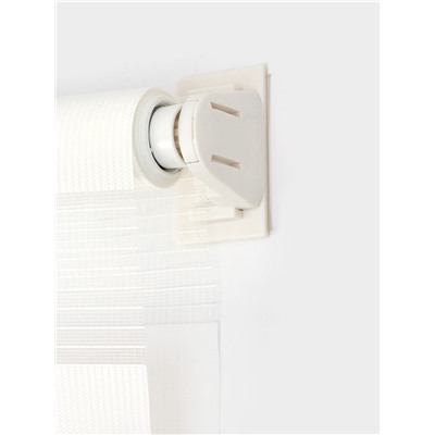 Штора рулонная 60×160 см «День и Ночь», по полотну 56×160 см, белая