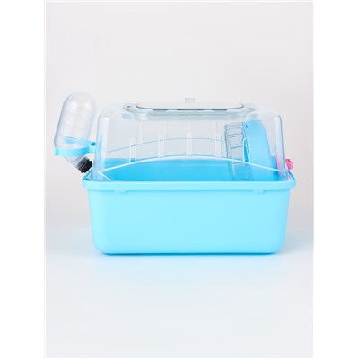 Клетка-переноска для грызунов, 23×17×16 см, бирюзовая