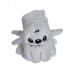 Тёплые подростковые перчатки, цвет белый