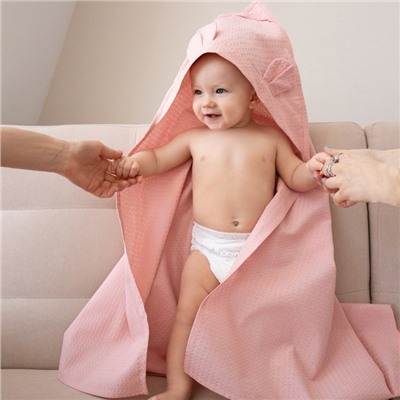 Уголок детский вафельный «Экономь и Я», 90×90 см, хлопок 100%, пудра