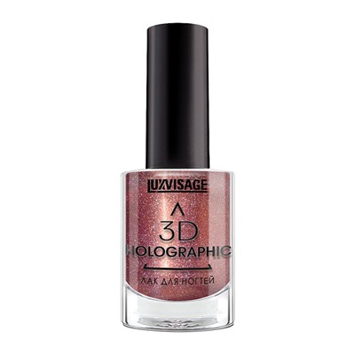 LUX visage Лак для ногтей Holographic №721 11г/6 Красный  тигровый глаз