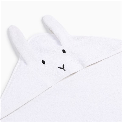 Набор «Крошка Я» (полотенце-уголок, рукавица, нагрудник), хлопок 100%, белое