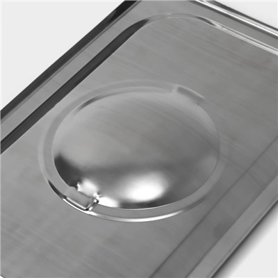 Крышка к гастроёмкости GN 1/4 Hanna Knövell, 26.5×16.5 см толщина 0.6 мм, нержавеющая сталь