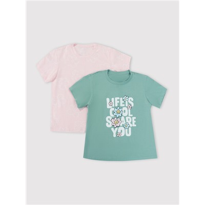 ФУТБОЛКА ДЛЯ ДЕВОЧЕК 2ШТ. 117835-2