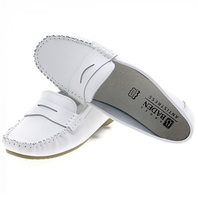 ER007-022 бел Мокасины женские (36-41)/10