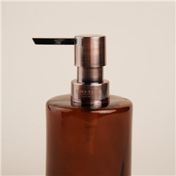 Аксессуары для ванной SL Home, 3 предмета, дозатор, мыльница, стакан, коричневый