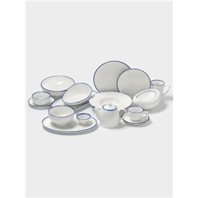 Салатник Magistro Blue Lagoon, 700 мл, 14.6×6.7 см, фарфор, белый