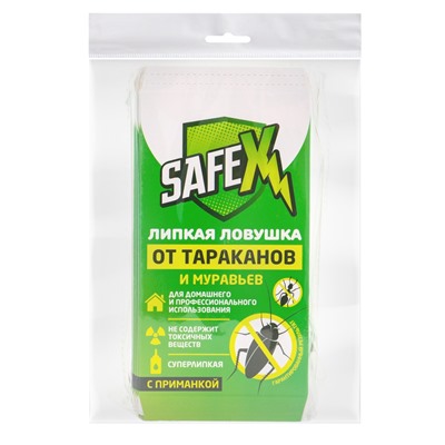 Средство от тараканов, муравьев Клеевая-ловушка SAFEX, набор 15 шт.