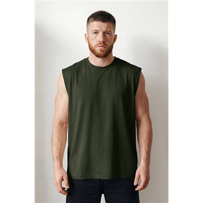 Мужская футболка оверсайз без рукавов Happyfox