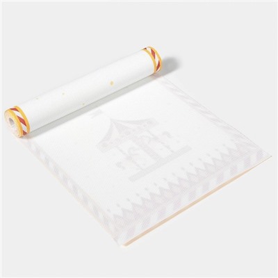 Дорожка новогодняя на стол Доляна «Парк аттракционов», сервировочная, 180×30 см, белая