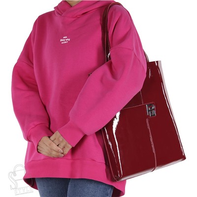 Сумка женская кожаная 3968P claret Polina&Eiterou