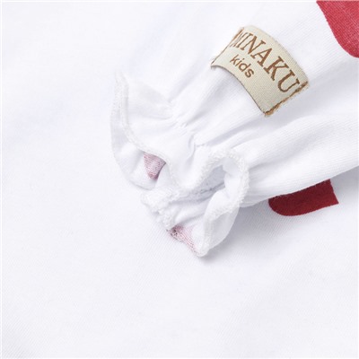 Боди детское с рюшами MINAKU, рост 80-86 см, молочное